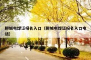 聊城电焊证报名入口（聊城电焊证报名入口电话）