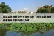 南京去新加坡留学有哪些机构（南京去新加坡留学有哪些机构可以办理）