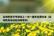 运城教育学考研线上一对一辅导收费标准（运城教育培训机构哪家好）