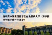 济宁高中生出国留学公办免费的大学（济宁国际学校学费一年多少）