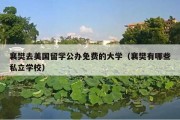 襄樊去美国留学公办免费的大学（襄樊有哪些私立学校）