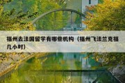 福州去法国留学有哪些机构（福州飞法兰克福几小时）