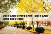 宜兴去新加坡留学需要多少钱（宜兴去新加坡留学需要多少钱费用）