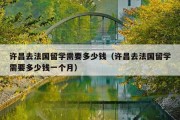 许昌去法国留学需要多少钱（许昌去法国留学需要多少钱一个月）