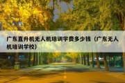 广东直升机无人机培训学费多少钱（广东无人机培训学校）