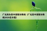 广元民办高中录取分数线（广元高中录取分数线2020总分是）