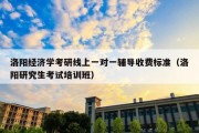 洛阳经济学考研线上一对一辅导收费标准（洛阳研究生考试培训班）