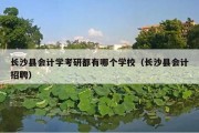 长沙县会计学考研都有哪个学校（长沙县会计招聘）