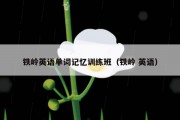 铁岭英语单词记忆训练班（铁岭 英语）